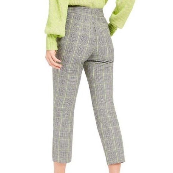 NWT Bar III Becca Tilley x Plaid Tapered Pants - Picture 2 of 13